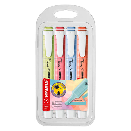 Stabilo Swing Cool Pastell Textmarker – 4 Stk.