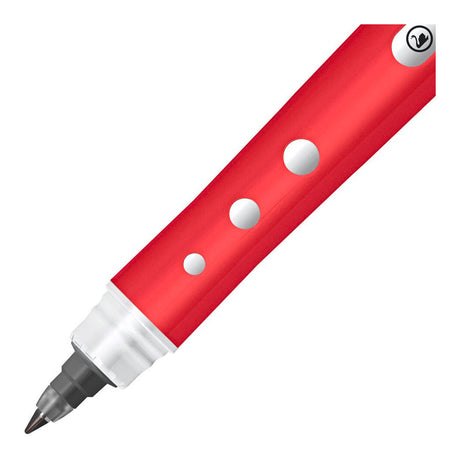 Stabilo worker+ colorful - rollerbal pen 0.5 mm - zwart, blauw, groen rood - etui met 4 kleuren