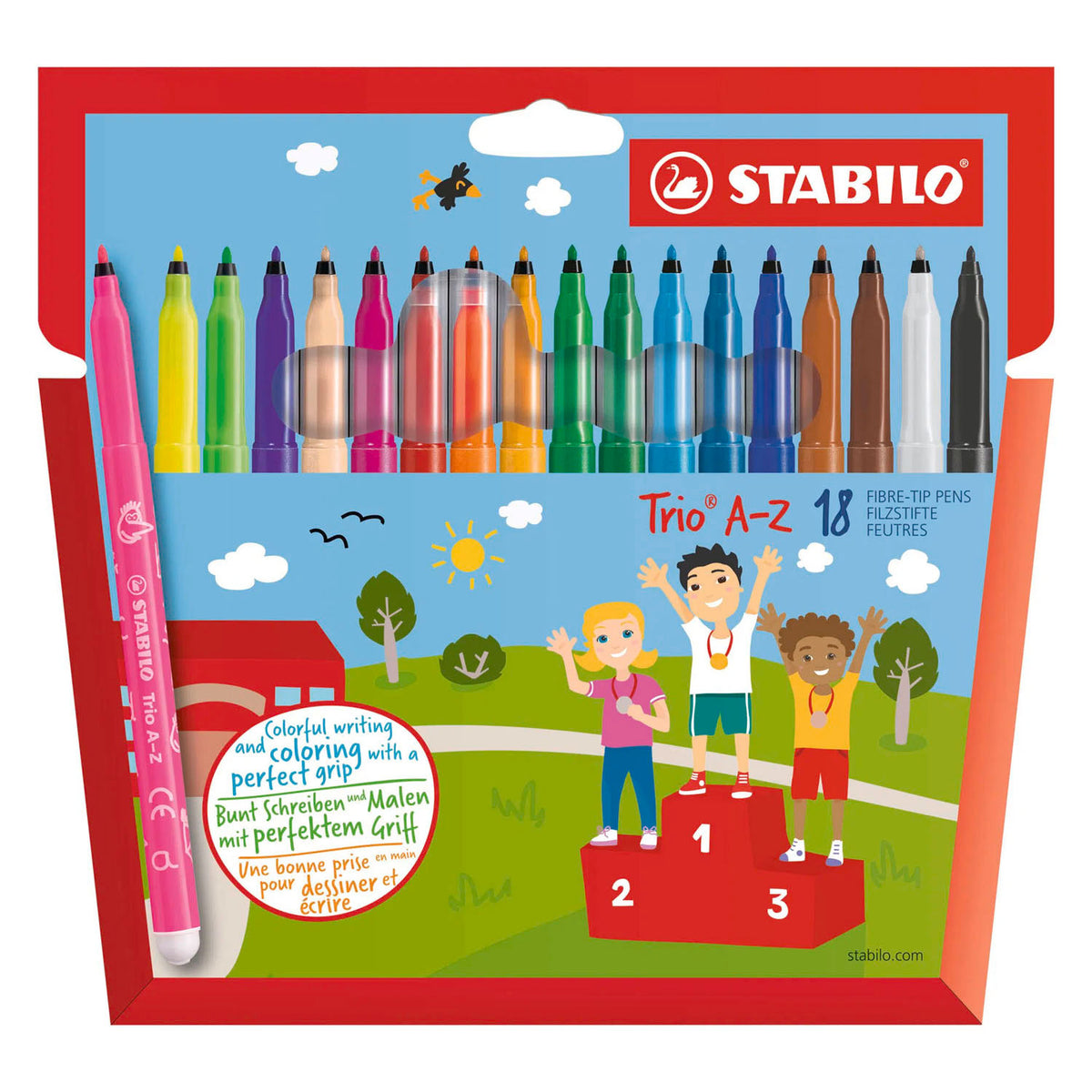 Stabilo Trio a-z Filzstifte - 18 Stk.