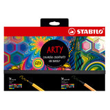 Stabilo point 88 pen 68 - creative arty mixed in luxe box - met 34 stuks point 88 fineliners en 34 stuks pen 68 viltstiften