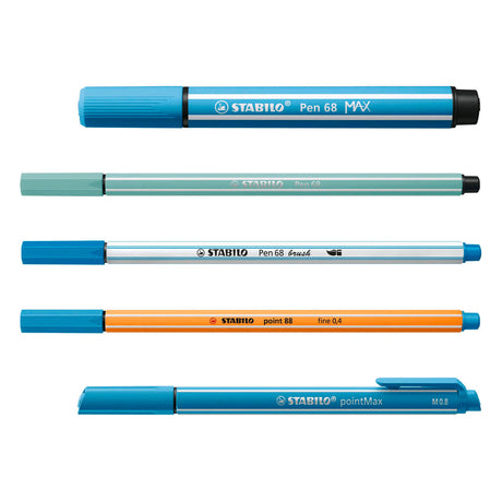 Stabilo Arty Set - Set Stift 68, Stift 68 Pinsel, Punkt 88, Stift 68 Max Pointmax - Kombietui mit 55 Teilen