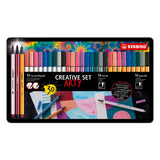 Stabilo Arty Kreativset Stift 68 Marker und Point 88 Fineliner im Metalletui - 30-tlg.