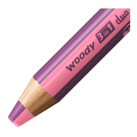 Stabilo woody 3in1 duo multitalent potloden - roze lila