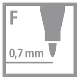 Stabilo write-4-all fein (0,7 mm) Permanentmarker – 4 Stk.