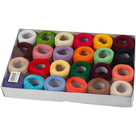 Https: www.cchobby.nl mercerisiertes-baumwollgarn-verschiedene-farben-24x20-gr-1-box