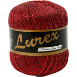 Kreativfirma Lurex Glittergarn rot, 160 m