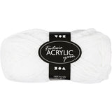 Creativ Company Acrylgarn, weiß, 50gr, 80m