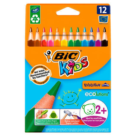Bic https: www.cchobby.nl -evolution-colour-pencils-l-14-cm-refill-5-mm-various-colours-12-piece-1-box