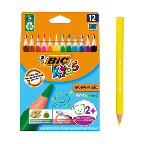 Bic https: www.cchobby.nl -evolution-colour-pencils-l-14-cm-refill-5-mm-various-colours-12-piece-1-box