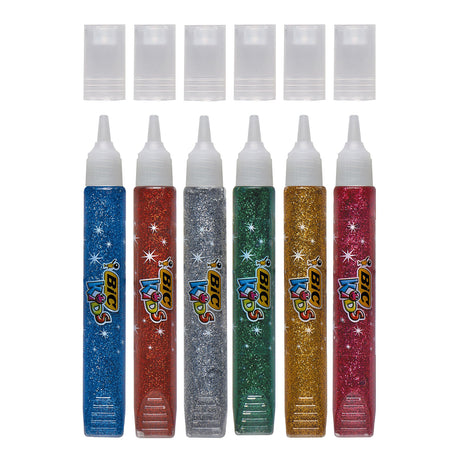 Bic Kids Glitzerkleber Metallic, 6 Stk.