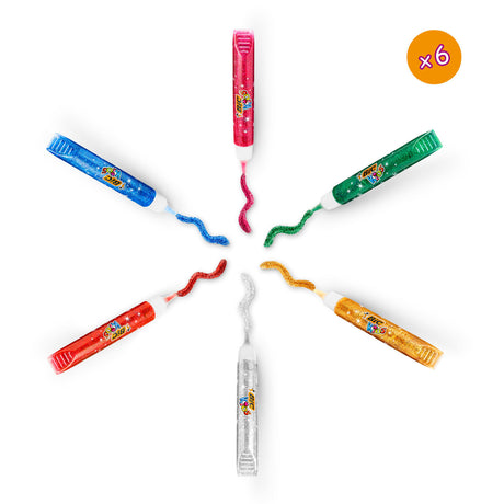 Bic Kids Glitzerkleber Metallic, 6 Stk.