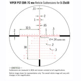 Vortex Viper PST Gen II 5-25x50 FFP Zielfernrohr, EBR-7C MOA