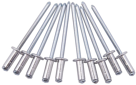 Dresselhaus Blindniete Blindnieten 4,0 x 10,0 mm Aluminiumstahl, Flachkopf
