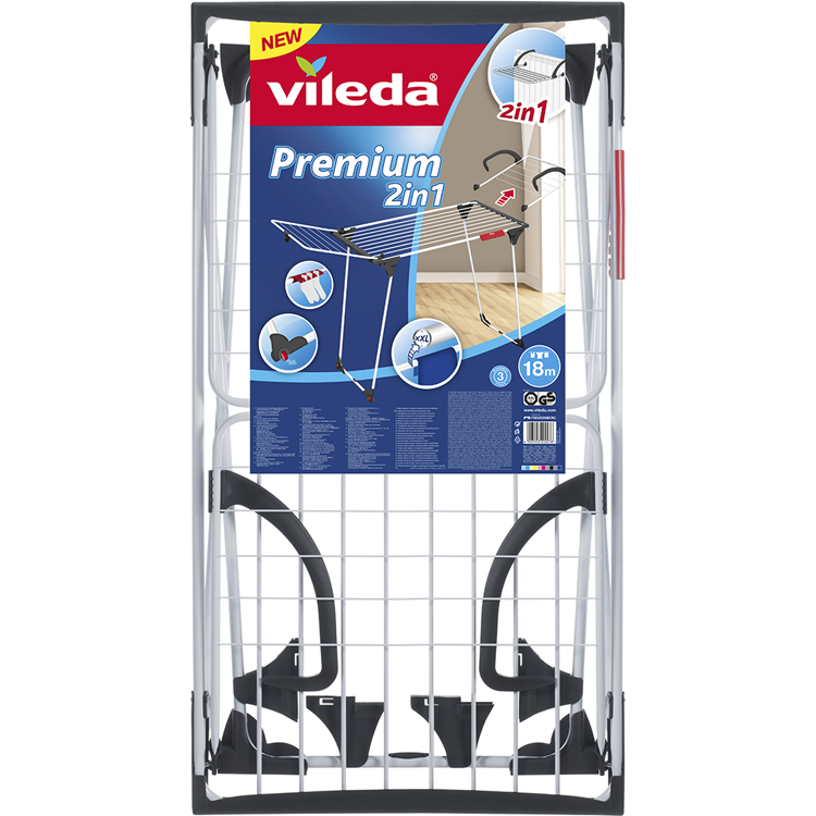 Vileda Wäscheständer Premium 2 in 1 18 Meter