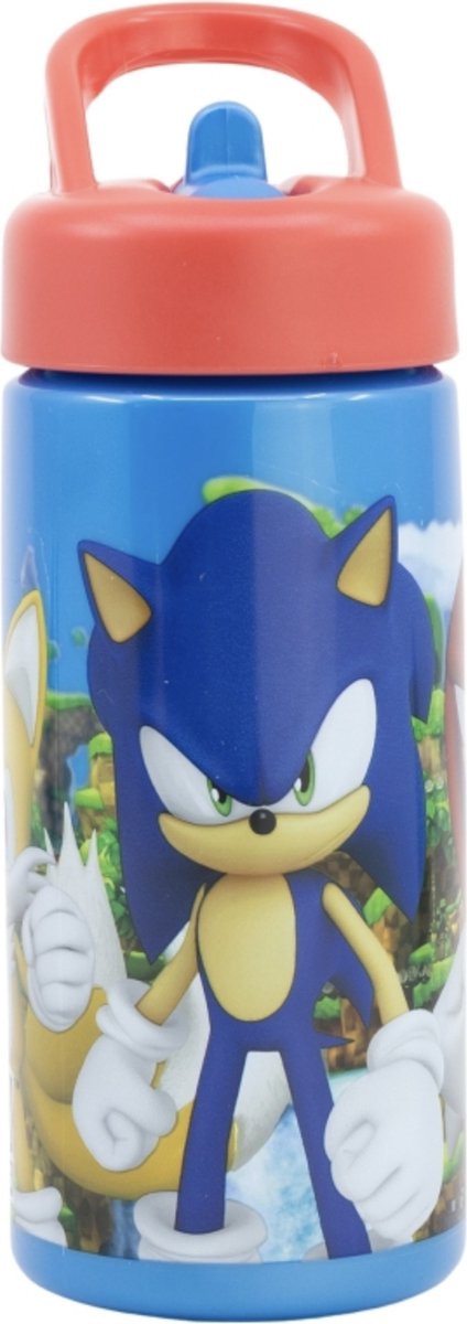 Stor Sonic the Hedgehog Drinking Cup Trinkflasche – 400 ml