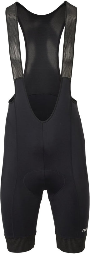 Agu essential - bibshort - heren - fietsbroek met zeem - wielrenbroek - zwart - m - mesh bretels - elastische manchetten - reflecterende details