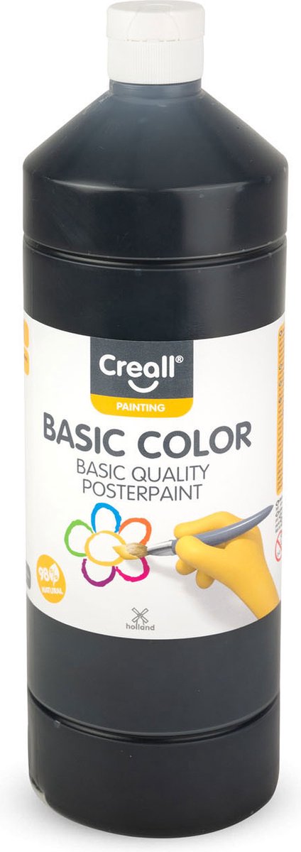 Creall Schulfarbe Schwarz, 1 Liter