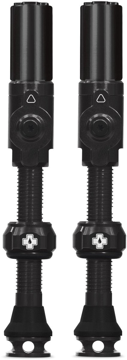Muc-off Tubeless-Ventil Big Bore Hybrid großes schwarzes Auto-Schräder-Ventil 45 mm