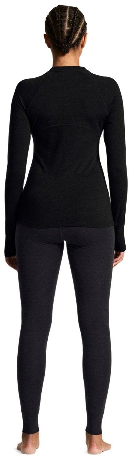 Craft wool comfort rn ls w black - thermoshirt xs
