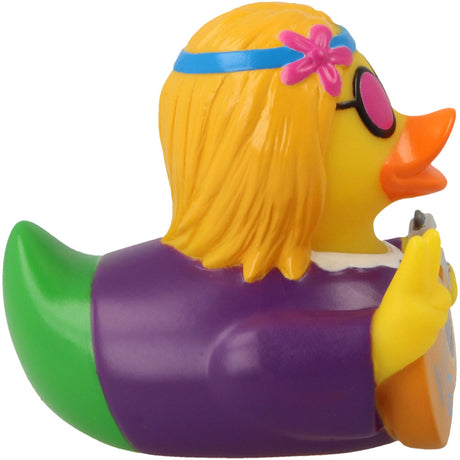 Lilalu Hippie Gummiente mit Gitarre