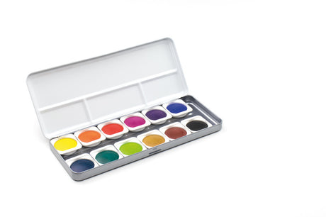 Kangaro k-fi89012 Farbtablett 30 mm Aquarell Aquarell 12 Stück