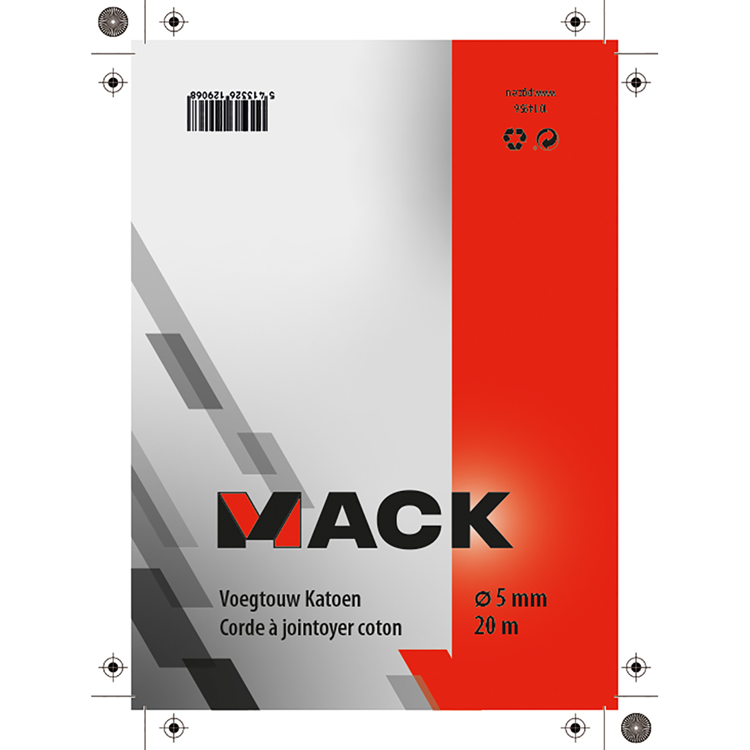 Mack 1014956 – Baumwoll-Verbindungsseil 5 mm – 20 m | 5 Stück