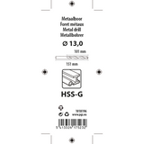 Mack 1018196 - metaalboor hss g din 338 ø 13,0 x 151 mm | 5 stuks