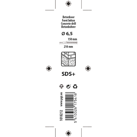 Mack 1018212 - hamerboor sds+ 6,5x210 | 2 stuks