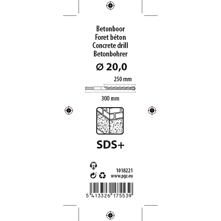 Mack 1018221 - Bohrhammer SDS + 20x300mm | 5 Stück