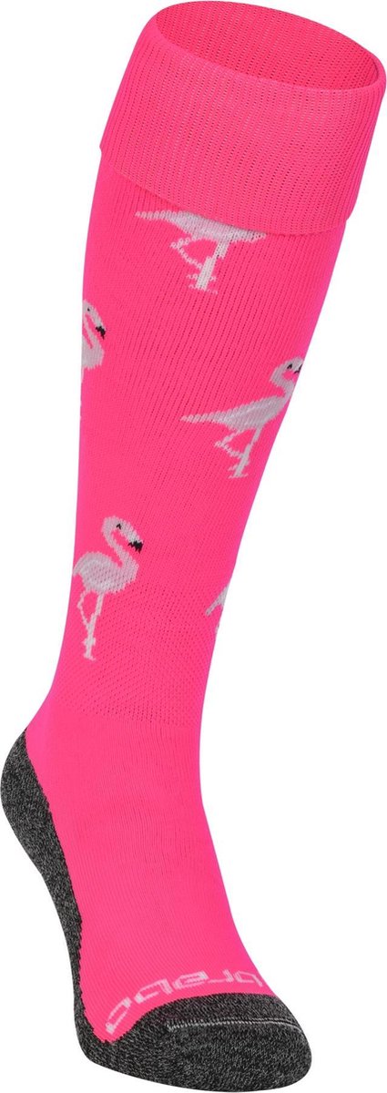 Brabo bc8460a socks flamingo neon pink unisex sportsokken - neon pink 31-35