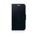 Weiße Diamanten Booklet-Hülle Kristall für Samsung Galaxy S7 schwarz