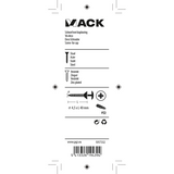 Mack 1017332 - schroef met kopboring staal verz. 10 st 4,5 x 40 mm | 10 stuks