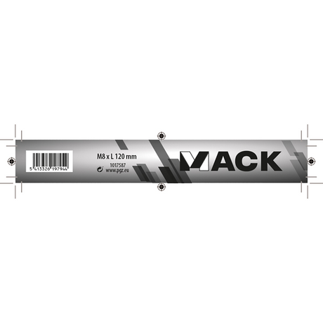 Mack 1017587 - houtbout + moer staal verzinkt1 st m8 x 120 mm | 10 stuks