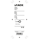 Mack 1017788 - schroefoog staal wit 2 st 6,0 x 50 mm | 5 stuks