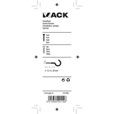 Mack 1017807 - schroefhaak staal wit 5 st 3,5 x 20 mm | 10 stuks