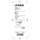 Mack 1019698 - schroefhaak messing 3 st 3,5 x 20mm | 10 stuks