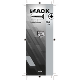 Mack 1019760 - spaanplaatschroef vz kop rvs 6 st 6,0 x 60 mm | 10 stuks