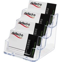 Visitenkartenhalter elami de70841 4-teilig transparent