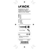 Mack 1018005 - spaanplschr.vzkop-zelfb. geelverz. 75 st 3,5 x 30 mm | 5 stuks