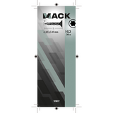 Mack 1018017 - spaanplschr.vzkop-zelfb. geelverz. 30 st 4,5 x 45 mm | 5 stuks