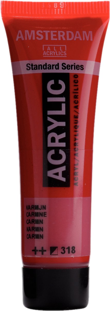 Amsterdam verf - acryl - 318 - karmijn - - 20ml