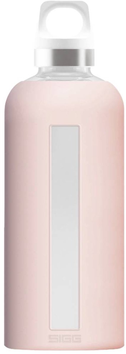 Sigg star electric blush 0,85l drinkfles glas met deksel, bpa-vrij roze 8648.40