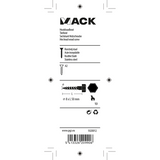 Mack 1020012 - houtdraadbout roestvrijstaal 8 st 8 x 50 mm | 5 stuks