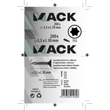 Mack 1020131 - spaanplaatschroef vz kp-zelfb.gvz 200st 3,5 x 30 mm | 5 stuks