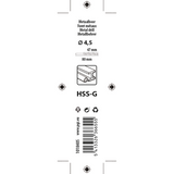 Mack 1018405 - metaalboor hss g din 338 ø 4,5 x 80 mm | 5 stuks