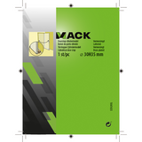 Mack 1047655 - Türstoppzylinder Modell vermessingt ø 30h35 mm 1 St. St. | 6 Stück
