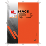 Mack 1047703 - opsteekdop kunststof zwart ø 19 mm 4 st pcs | 6 stuks