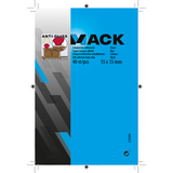 Mack 1047675 - schuimstrip zelfklevend zwart 15 x 15 mm 40 st pcs | 6 stuks