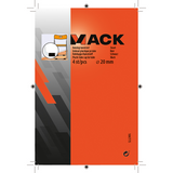 Mack 1047775 - buisdop kunststof zwart ø 20 mm 4 st pcs | 6 stuks