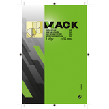 Mack 1047645 - Türkugel mit Stecker grau ø 35 mm 1 St. Stk. | 6 Stück